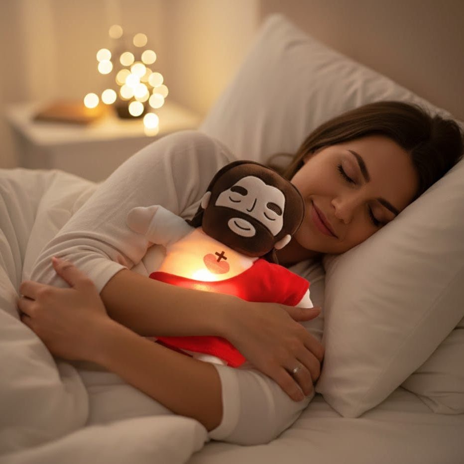 GraceHaven Peluche di Gesù per Sonno Tranquillo e Comfort