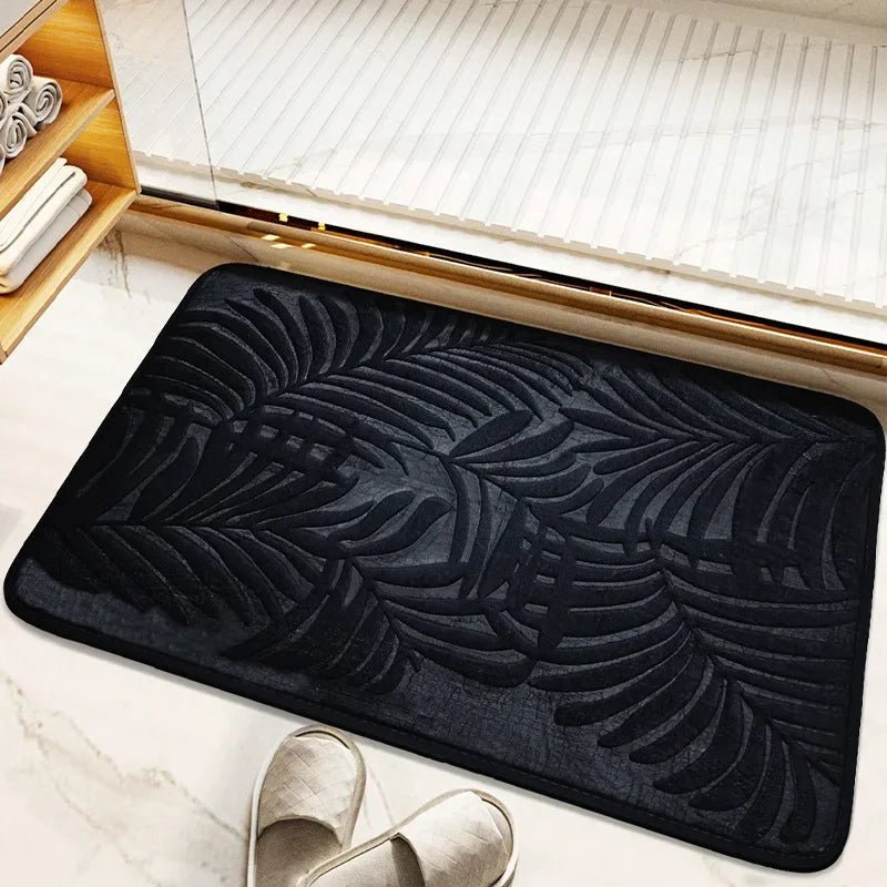 ApexDry Absorbent Memory Foam Bath Mat With Non Slip Backing For Secure Footing