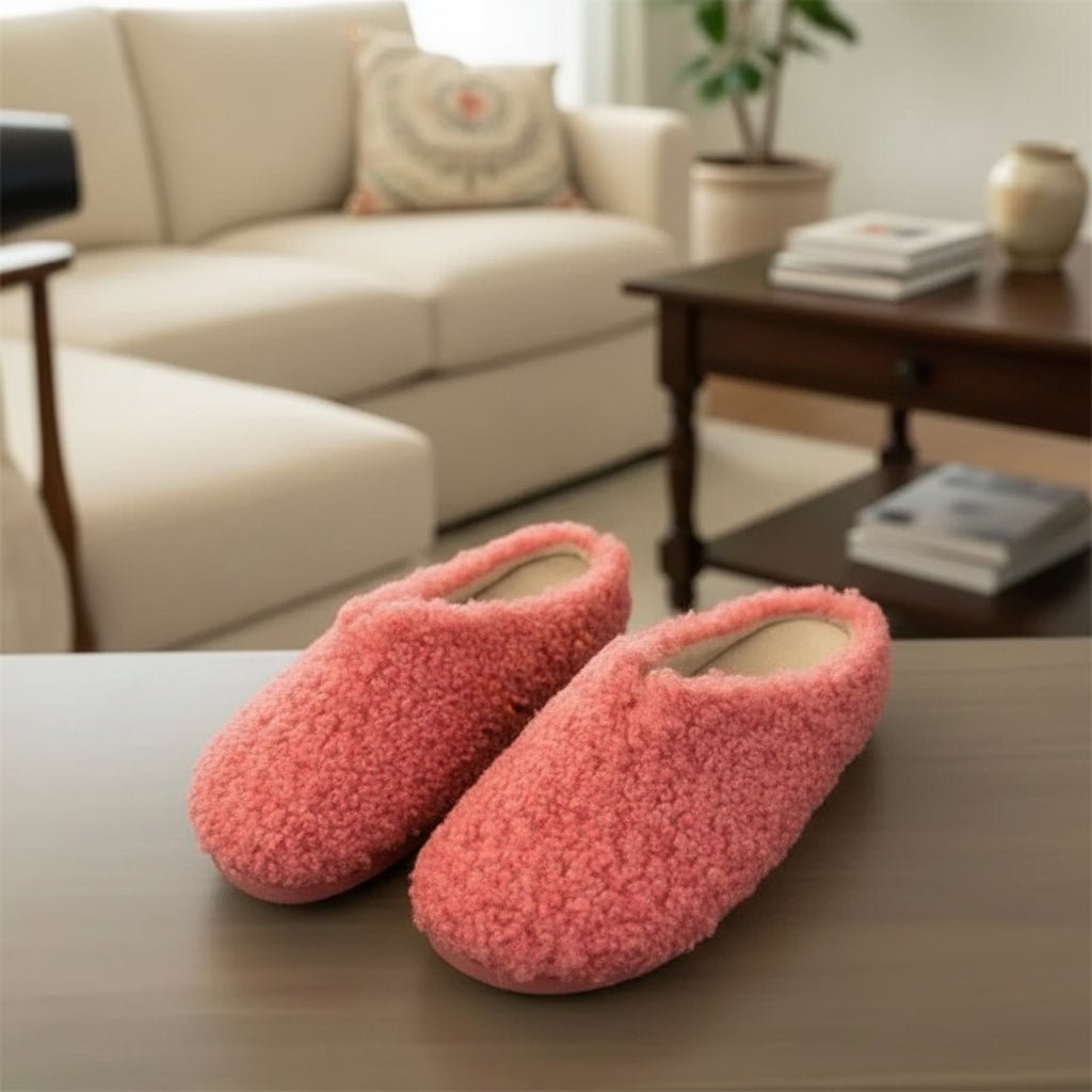 CozyNest Plush Wool Slippers For Women With Platform And Soft Support All Day