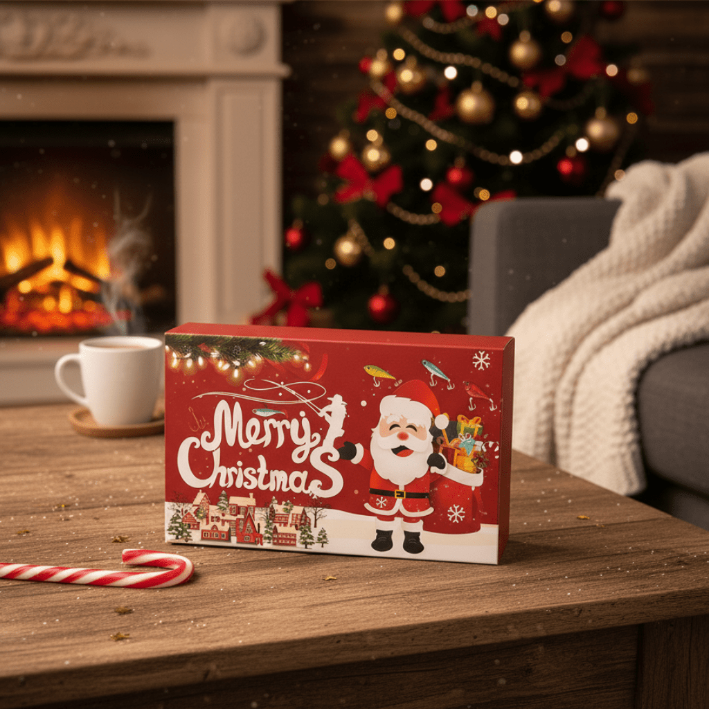 Dárková sada adventního kalendáře s 73dílnými rybářskými doplňky ArcQuest