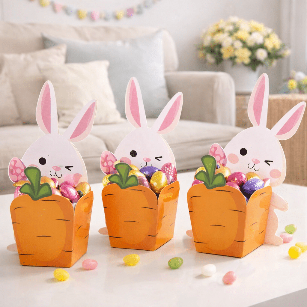 JoyLane Easter Bunny Carrot Candy Boxes for Festive Gatherings