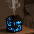 WoodHaven Wooden House Aromatherapy Humidifier With Night Light 240 ml