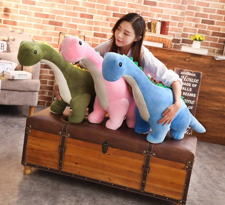 Kæmpe Diplodocus Bamse Dinosaur Til Krammepasning Sjov I Dag