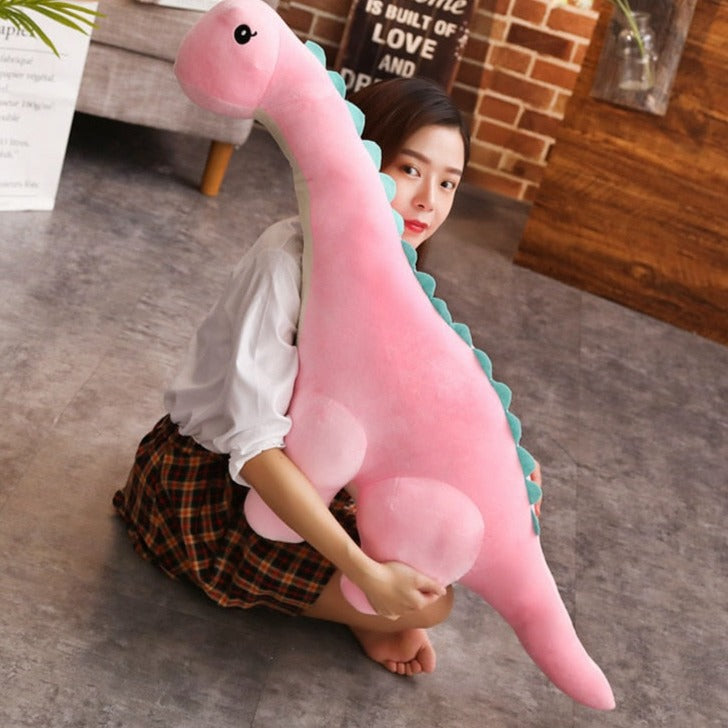 Kæmpe Diplodocus Bamse Dinosaur Til Krammepasning Sjov I Dag