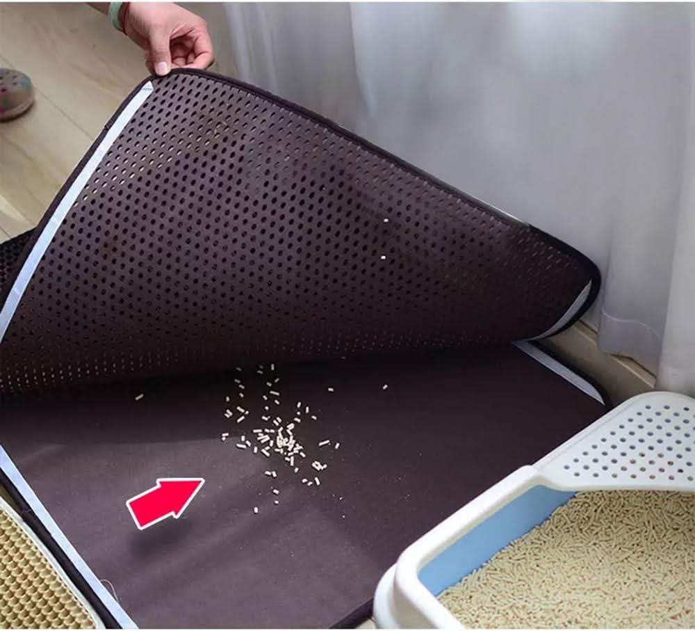 PawGuard Litter Mat With Non-Slip Surface And Waterproof Backing