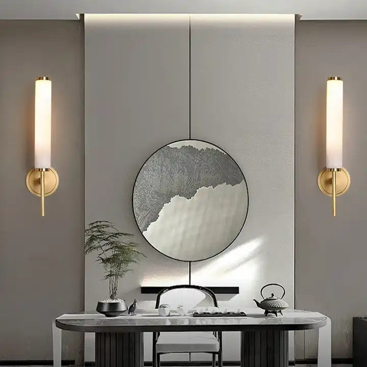 Aurelia Kupfer-Marmor-Wandleuchte für moderne Luxus-Interieurs