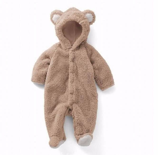 Cozy Paws Baby Animal Romper Super Soft and Warm for Babies