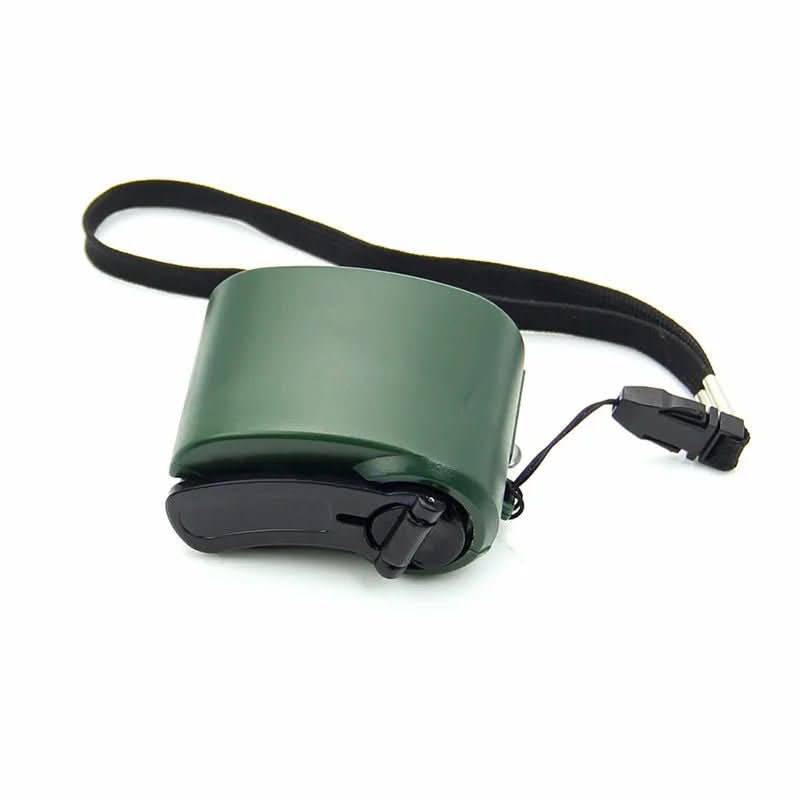 PulseCharge Tragbares Handkurbel-Notladegerät mit USB und LED