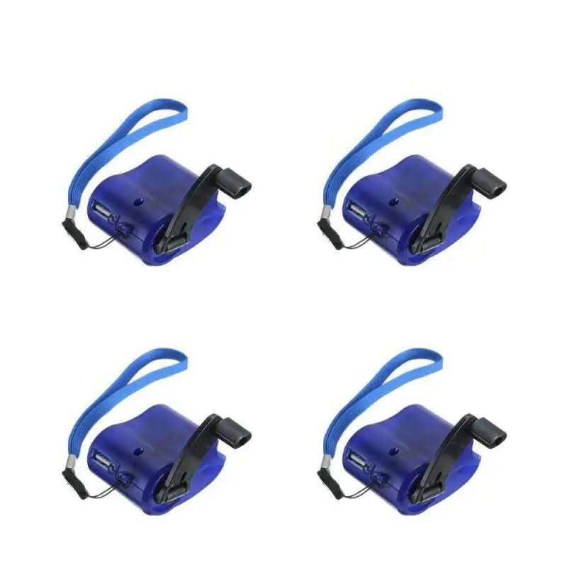 PulseCharge Tragbares Handkurbel-Notladegerät mit USB und LED