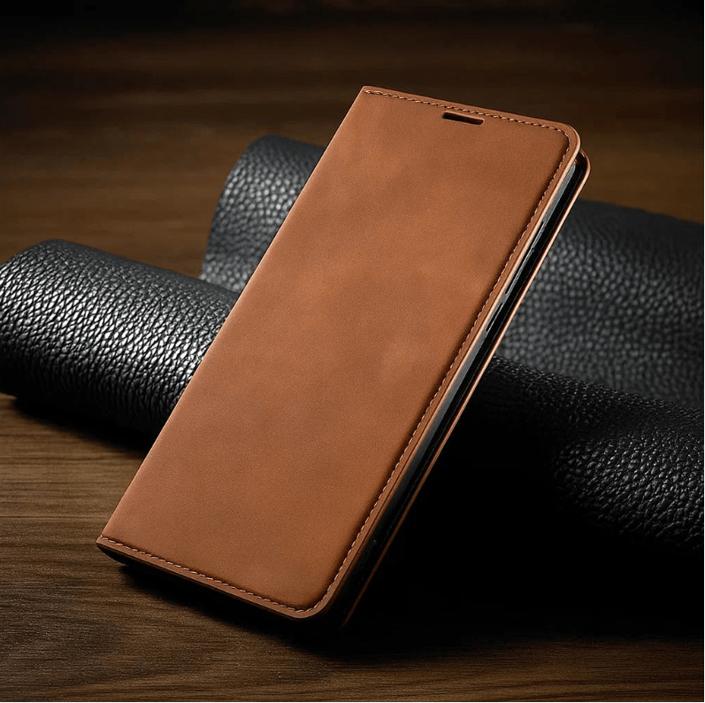 AegisSleek magnetisk læderetui til iPhone med sikker holdbarhed