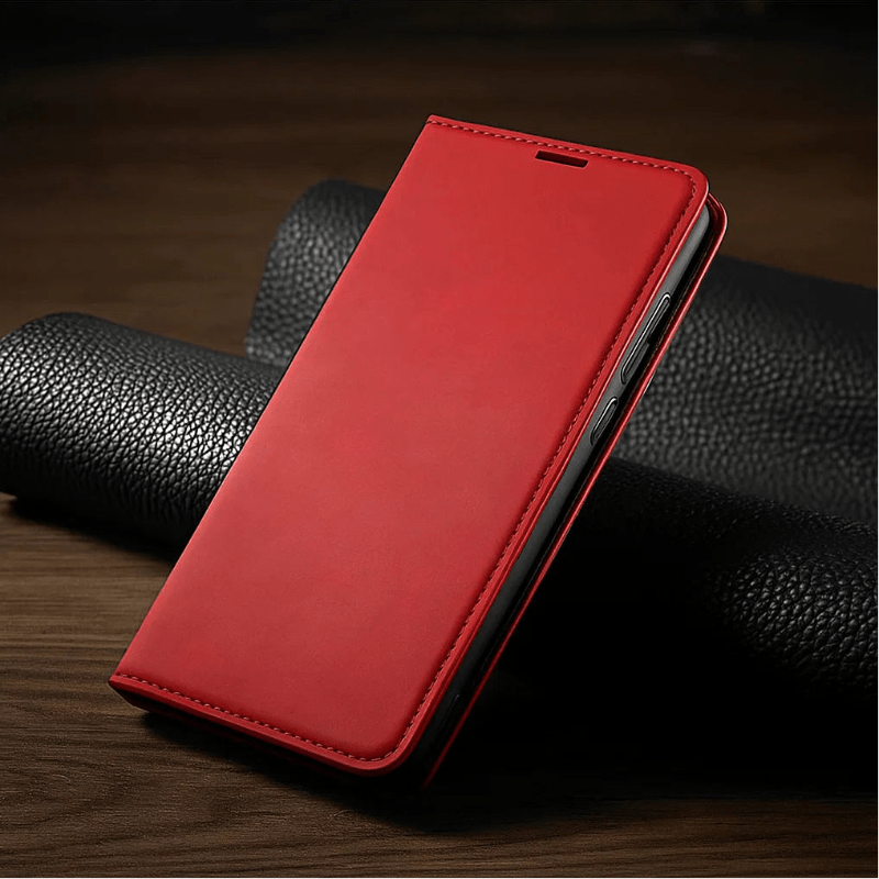 AegisSleek magnetisk læderetui til iPhone med sikker holdbarhed