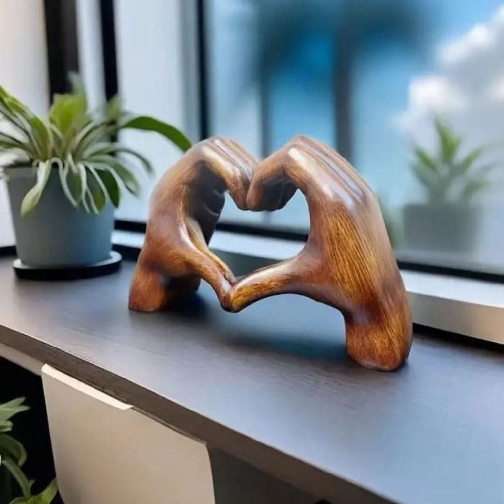 HeartWisp Wood Handmade Wooden Figure for a Loving Home