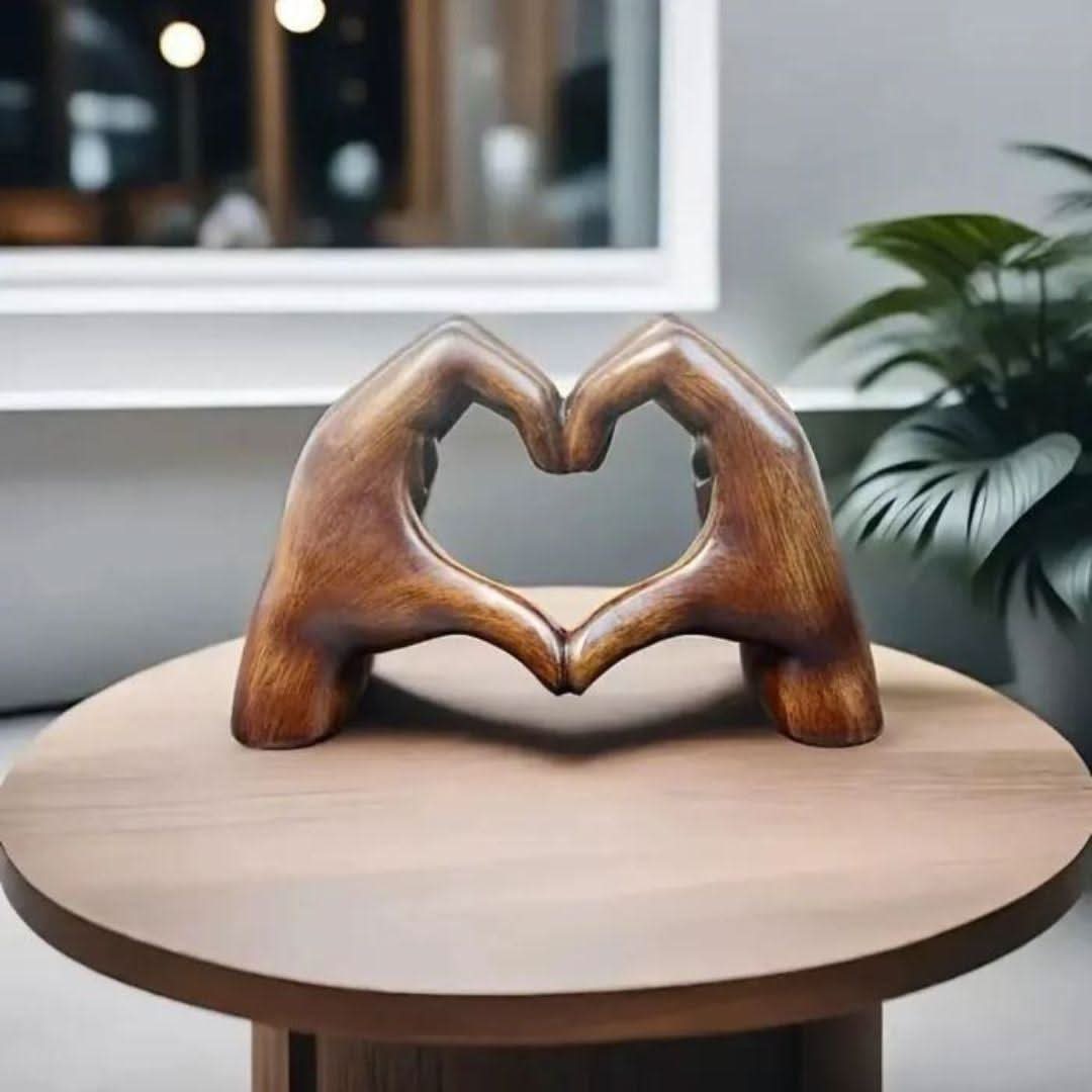 HeartWisp Wood Handmade Wooden Figure for a Loving Home