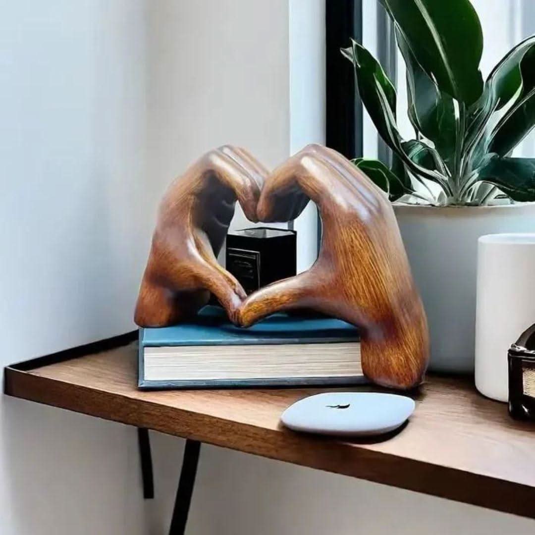 HeartWisp Wood Handmade Wooden Figure for a Loving Home