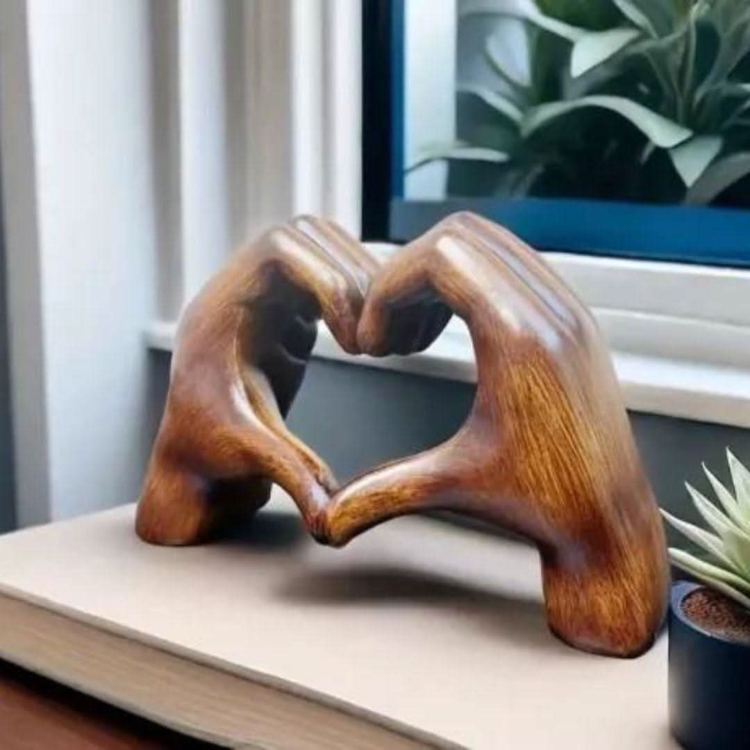 HeartWisp Wood Handmade Wooden Figure for a Loving Home