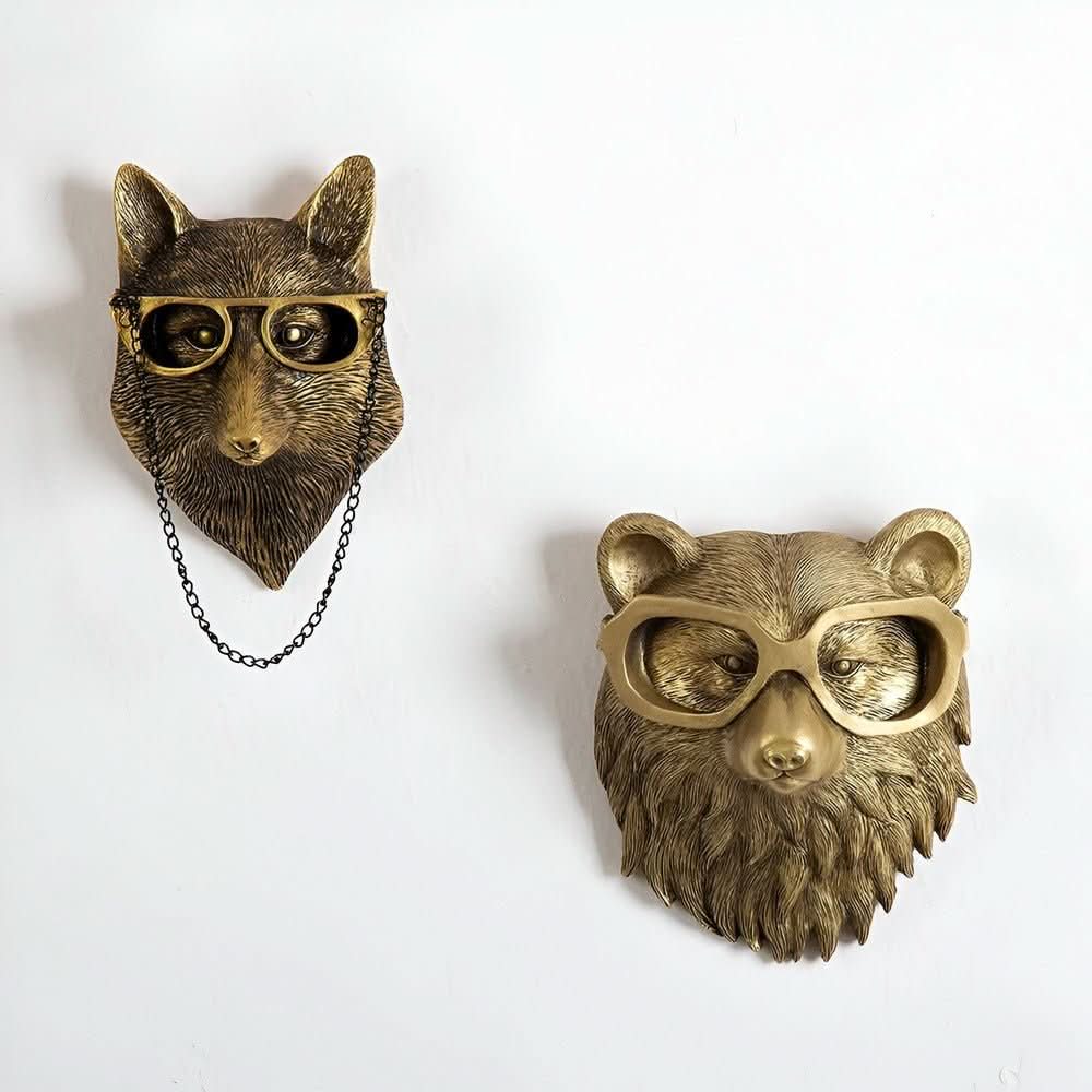 Creature Craft háčky Ručně vyráběné nástěnné háčky ve tvaru zvířat pro stylové uspořádání