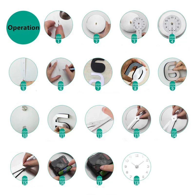Stylowy zegar ścienny StylishClocks do dekoracji salonu
