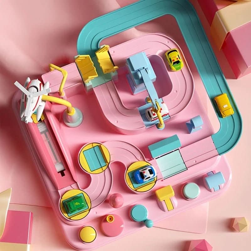 UrbanPlay City Playset With Cars And Helicopter For Ages 3 And Up