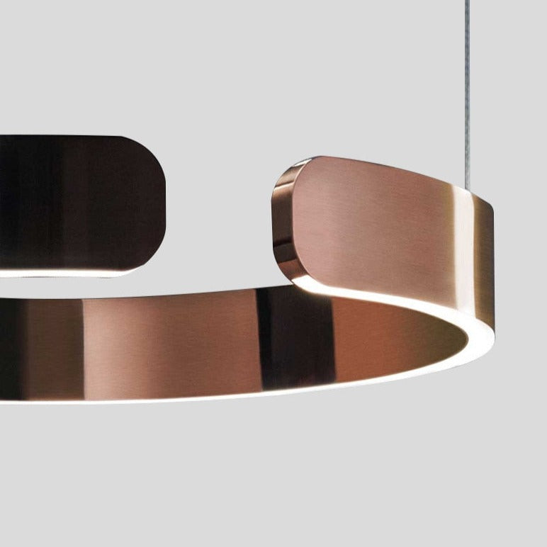 Luma Circle LED Lysekrone Metal Luksus Pendellampe