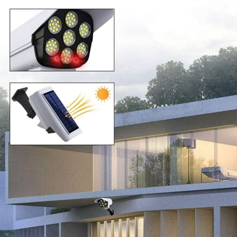 Smart Solar Reflector With Motion Sensor For Security And Lighting
