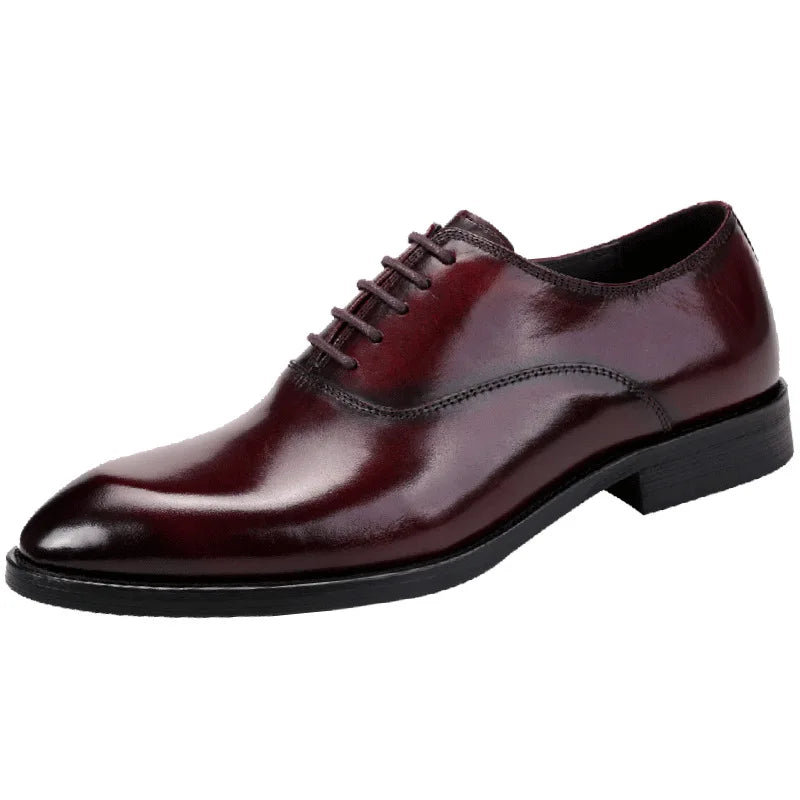 FusionFit Men's Oxford Shoes Made From Real Leather Classic