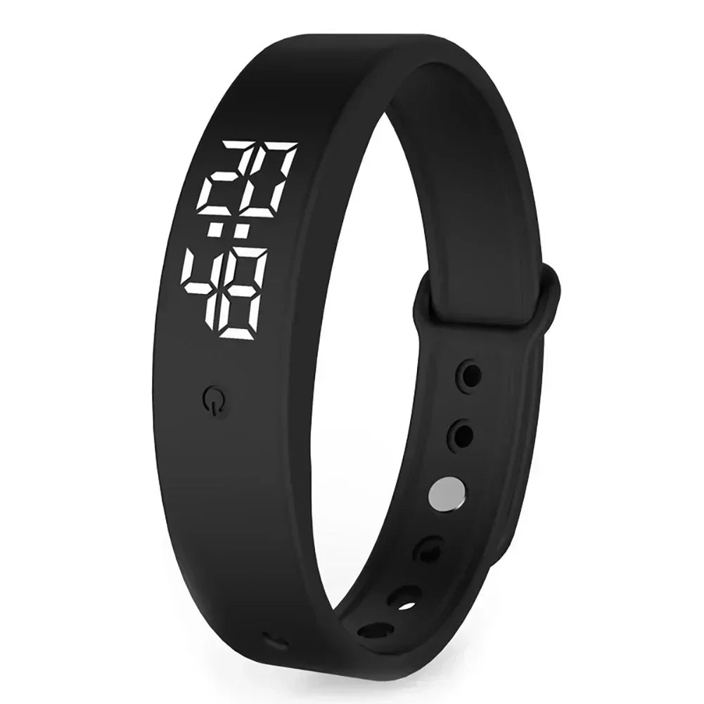 Bracelete V9 Submersível Relógio Inteligente à Prova de Água com Notificações por Vibração