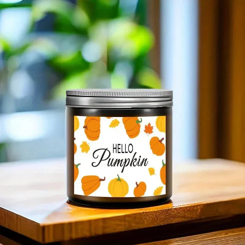شمعة صويا معطرة برائحة الخريف Amber Hearth بوزن 200 جرام ووقت احتراق طويل
