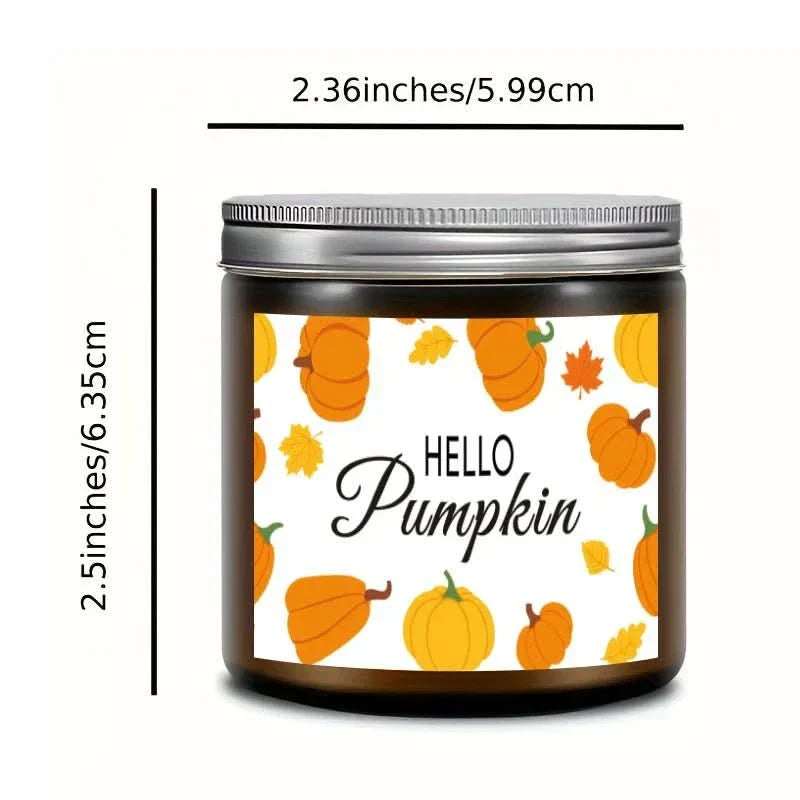 شمعة صويا معطرة برائحة الخريف Amber Hearth بوزن 200 جرام ووقت احتراق طويل