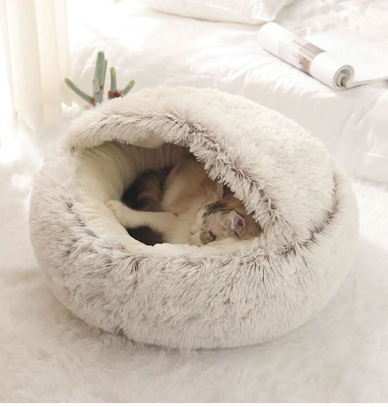 Měkký luxusní košík CozyPaw pro kočky a malé psy