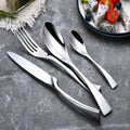 Belvara Silver Collection Utensil Set In Stainless Steel