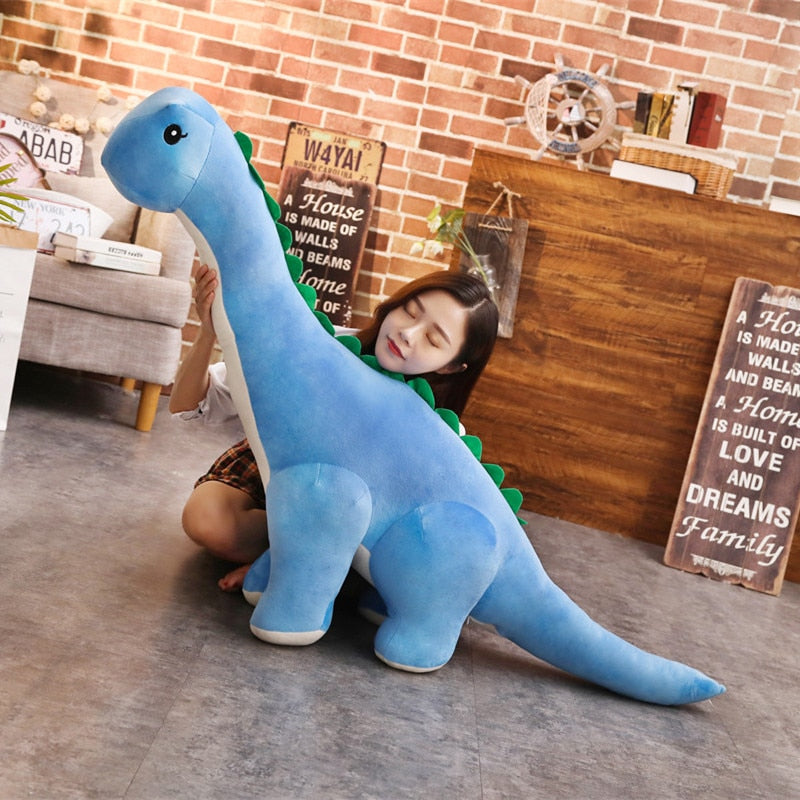 Kæmpe Diplodocus Bamse Dinosaur Til Krammepasning Sjov I Dag