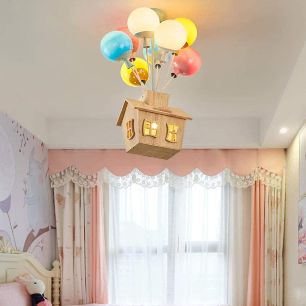 Aurora Nest Kids Room LED Ceiling Light Dimmable With Remote Balloon Design | Fervei