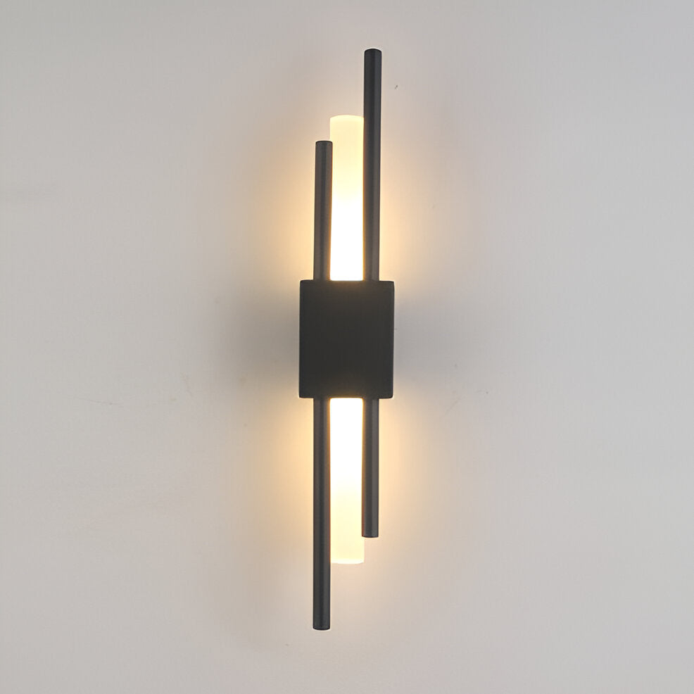 NobleGlow Wall Light In Gold And Black With Luxurious Linear Design And Adjustable Lighting