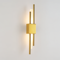 NobleGlow Wall Light In Gold And Black With Luxurious Linear Design And Adjustable Lighting