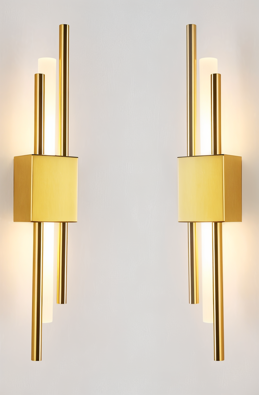 NobleGlow Wall Light In Gold And Black With Luxurious Linear Design And Adjustable Lighting