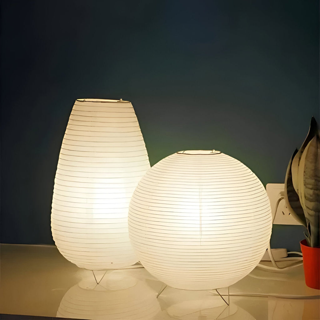 Japonská lampa Miyori s rýžovým papírem pro domácí dekoraci