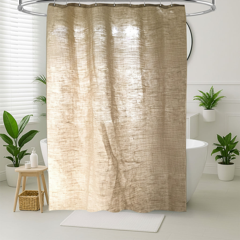 Hemp Shower Curtain for Bath & Stall