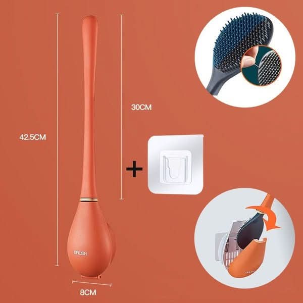 PureSense Hygienický silikonový WC kartáč s držákem