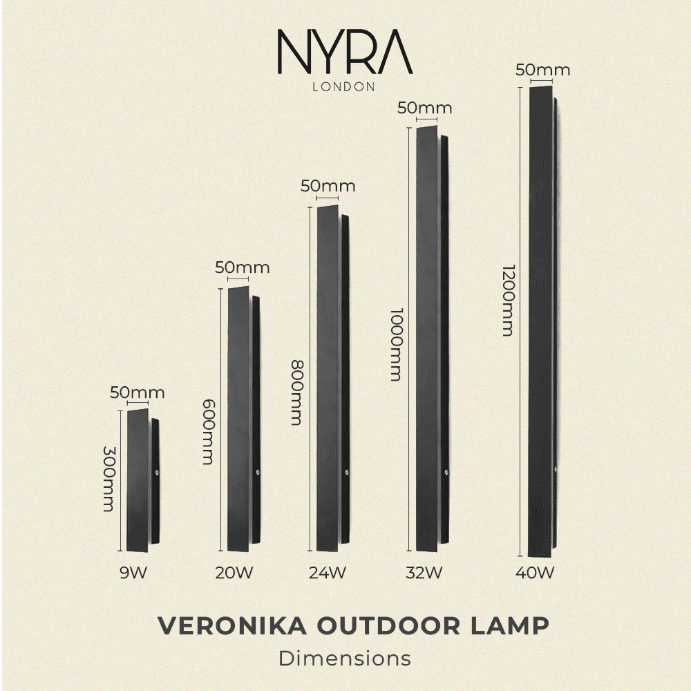 Lampada esterna NordicGlow per spazi all'aperto moderni
