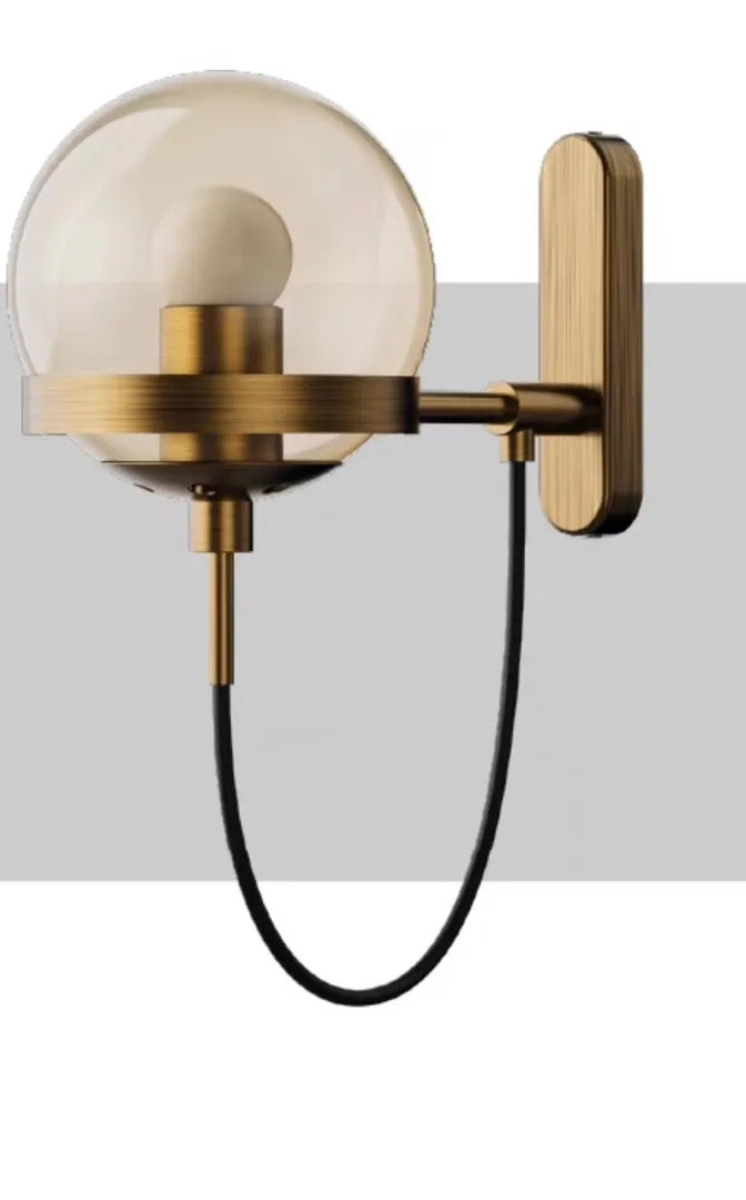 LumiSphere Modern Wall Lamp - Iron Sphere Light Fixture