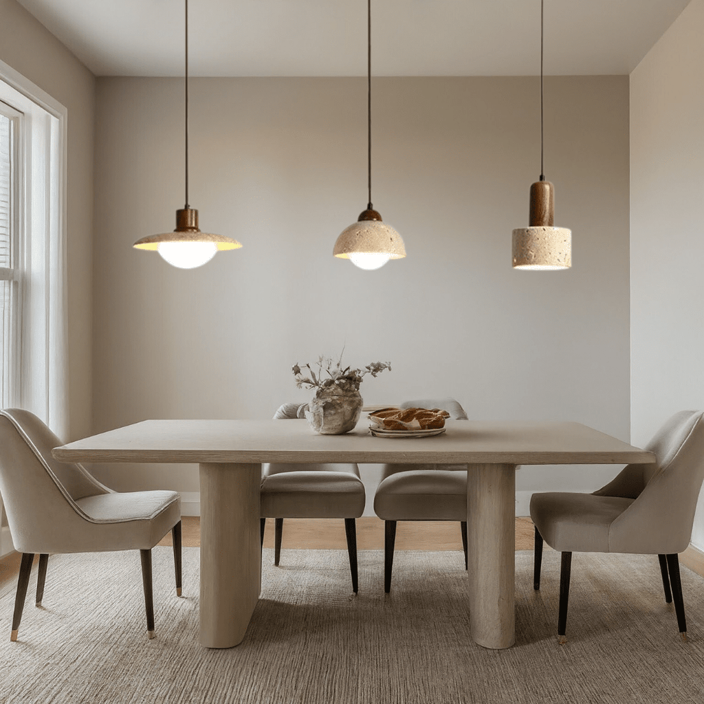 Solena Travertine Pendant Lights For Modern Interiors