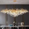 Luma Gold Crystal Water Drop Přívěsek Elegantní Lustr