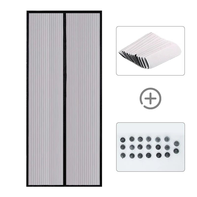 AeroMesh Magnetic Fly Screen Door Curtain With Automatic Closing