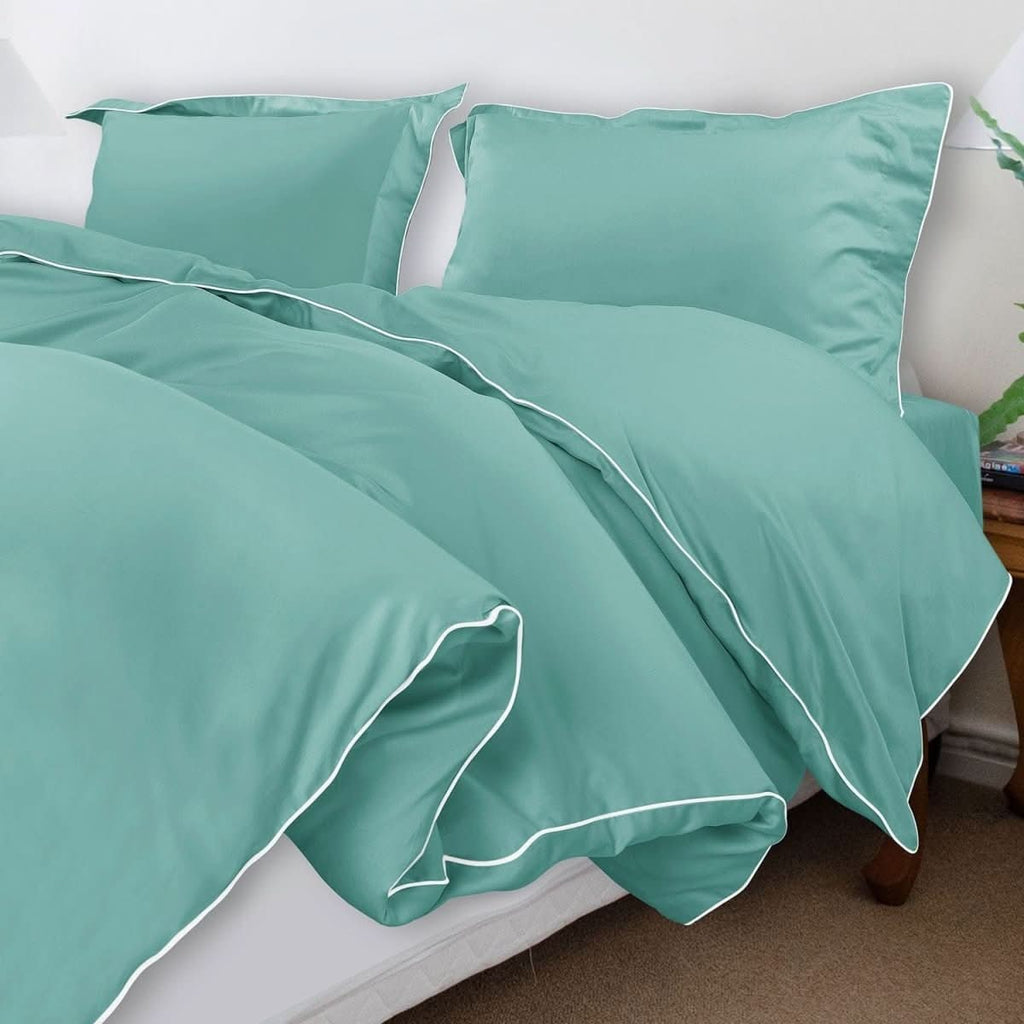 Aurora Cotton Bedding Set 500TC Duvet Cover With Pillowcases For Restful Sleep