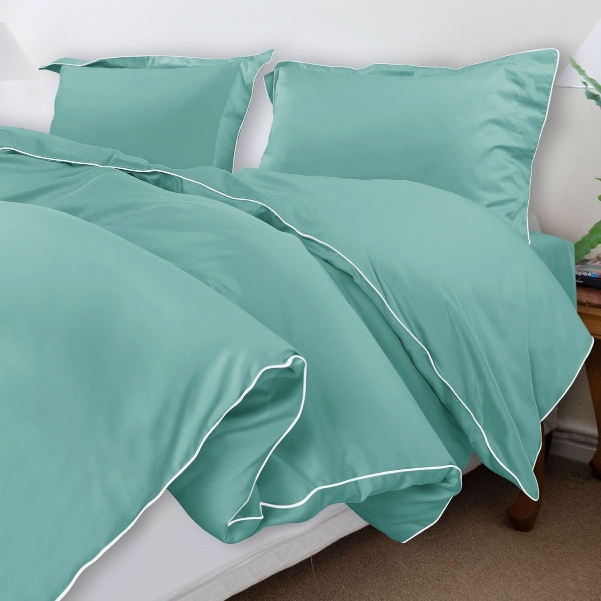 Aurora Cotton Bedding Set 500TC Duvet Cover With Pillowcases For Restful Sleep