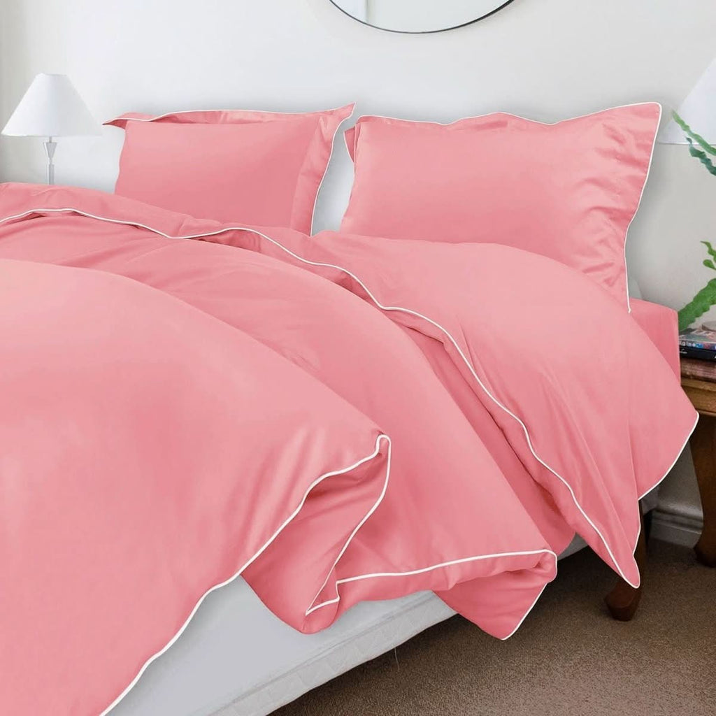 Aurora Cotton Bedding Set 500TC Duvet Cover With Pillowcases For Restful Sleep