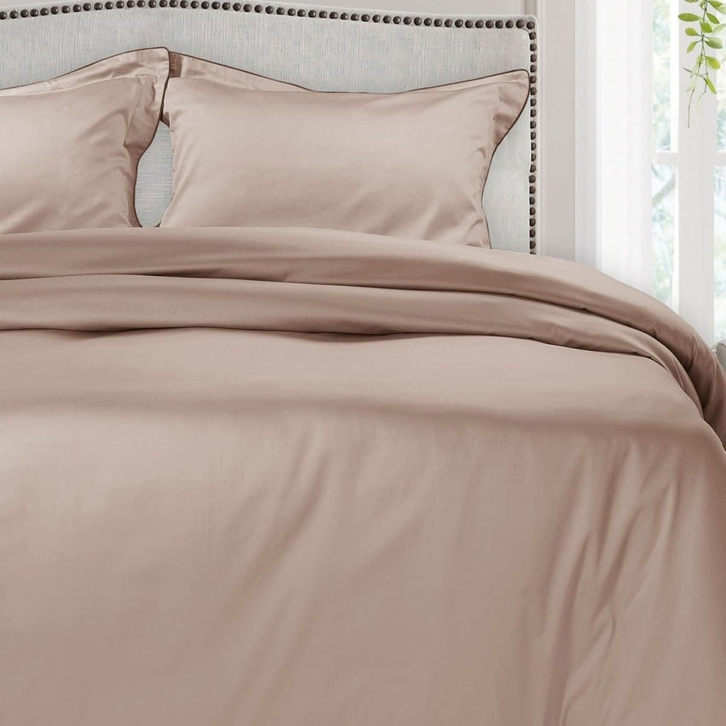 Aurora Cotton Bedding Set 500TC Duvet Cover With Pillowcases For Restful Sleep