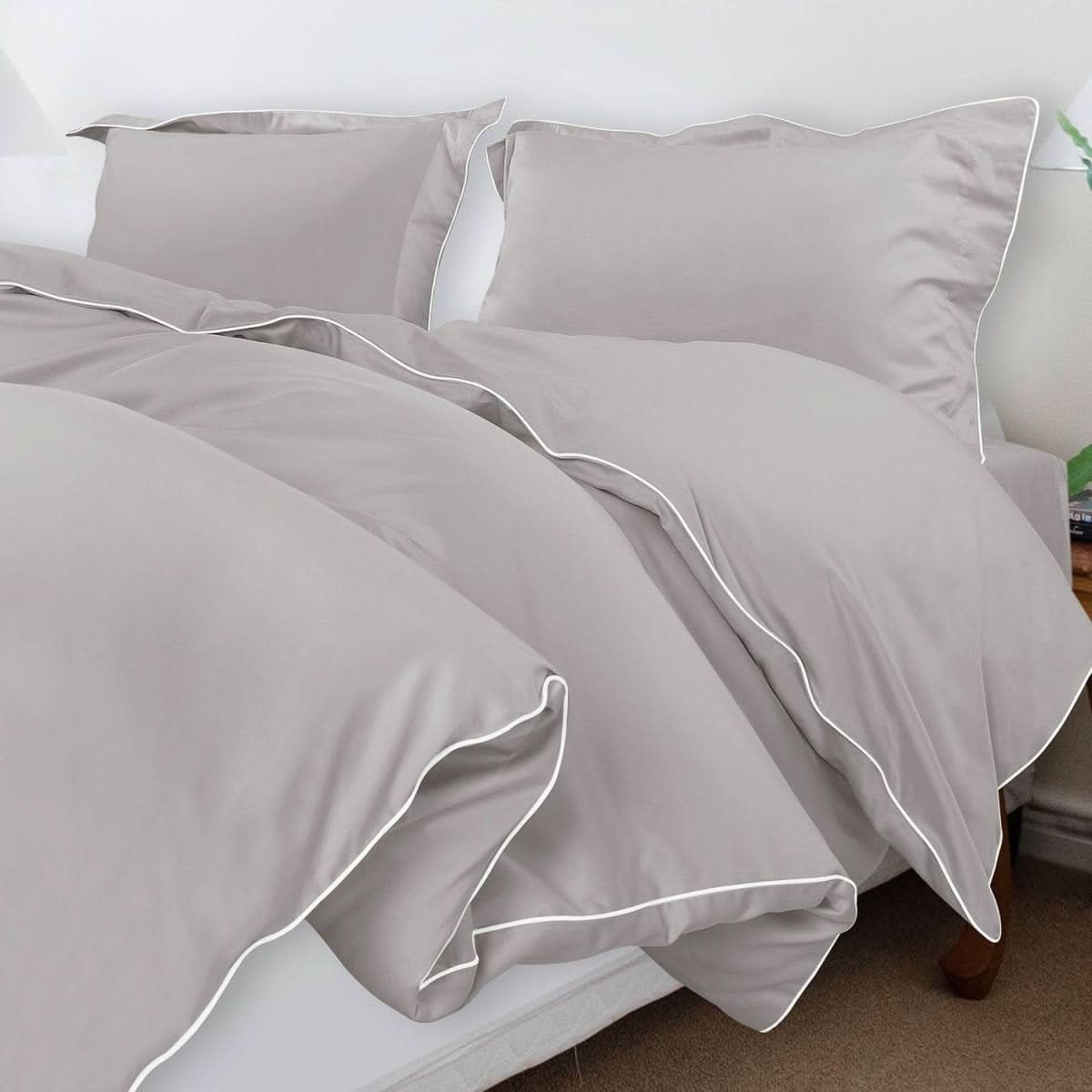Aurora Cotton Bedding Set 500TC Duvet Cover With Pillowcases For Restful Sleep