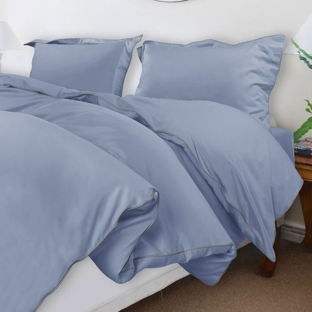 Aurora Cotton Bedding Set 500TC Duvet Cover With Pillowcases For Restful Sleep