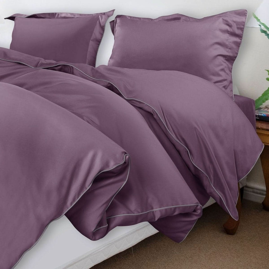 Aurora Cotton Bedding Set 500TC Duvet Cover With Pillowcases For Restful Sleep